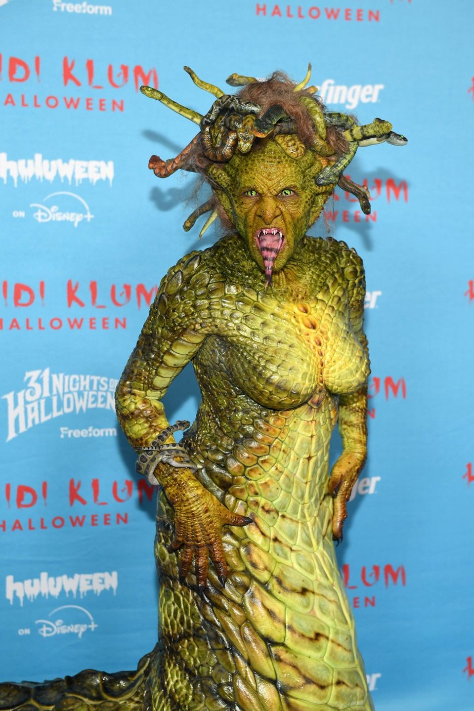 Heidi Klum ako Medúza. 