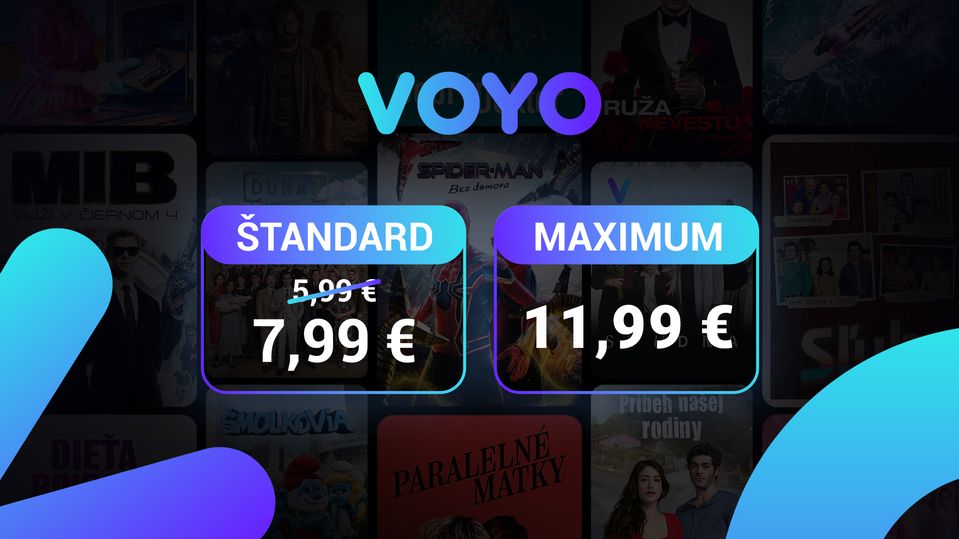 Voyo - ceny predplatného
