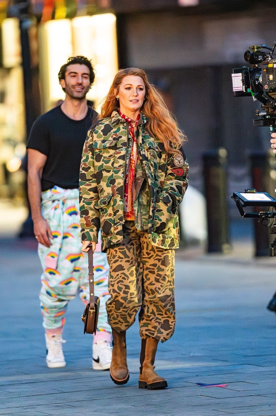 Blake Lively a Jsutin Baldoni počas nakrúcania filmu.