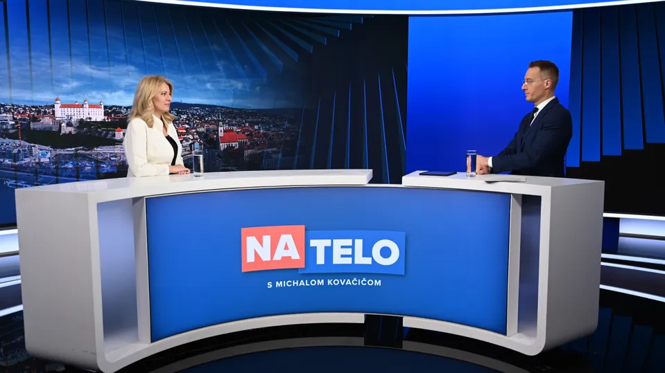 Zuzana Čaputová a Michal Kovačič v relácii Na telo
