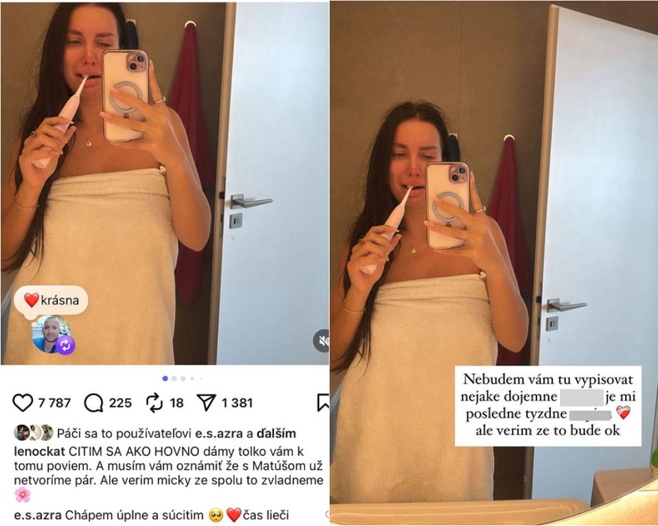 Lenkine statusy k rozchodu s Matúšom