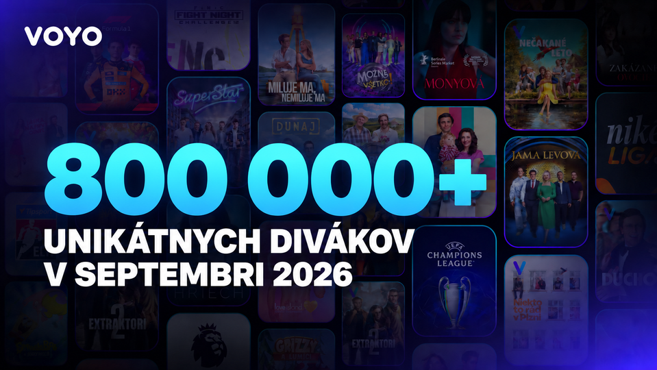 800 000 divákov septembra