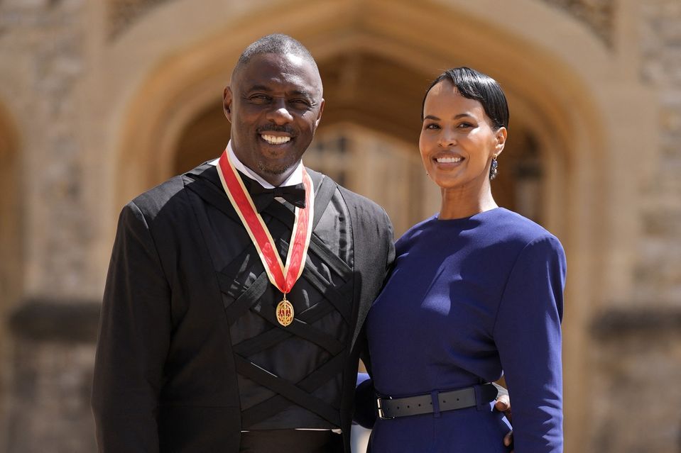 Sir Idris Elba s manželkou Sabrinou.