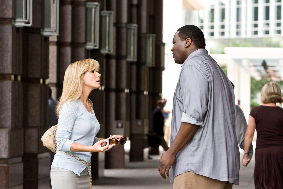 Sandra Bullock a Quinton Aaron vo filme Blind Side (Splnený sen)