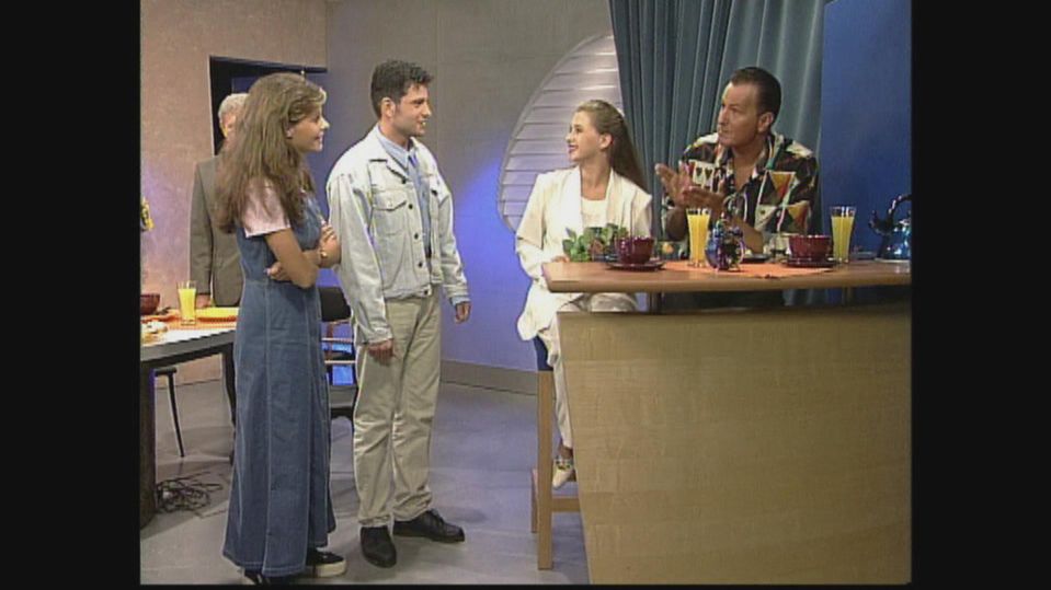 Prvý vstup moderátorov v Teleráne v roku 1996.