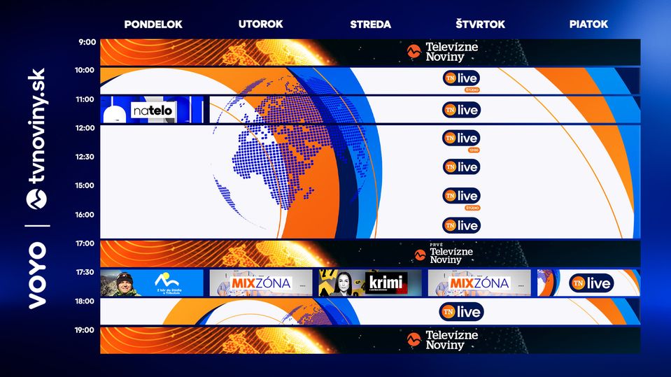 TN live programová štruktúra