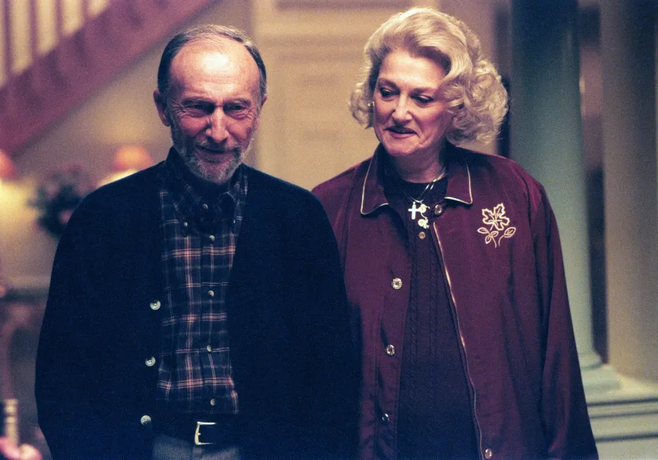 Suzanne Shepherd ako Mary DeAngelis a Tom Aldredge ako Hugh DeAngelis v seriáli Sopranovci
