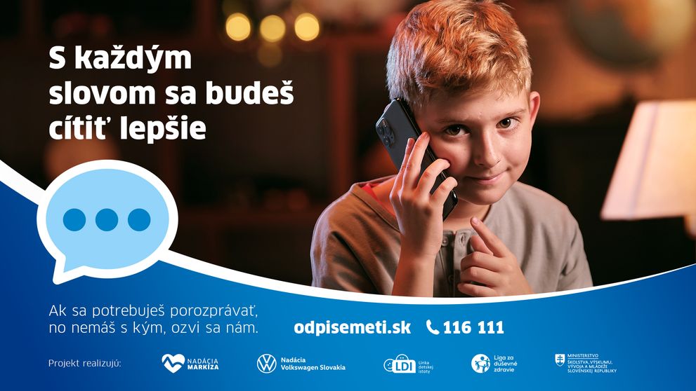 Odpíšeme ti je projekt Nadácie Markíza venujúci sa duševnému zdraviu detí