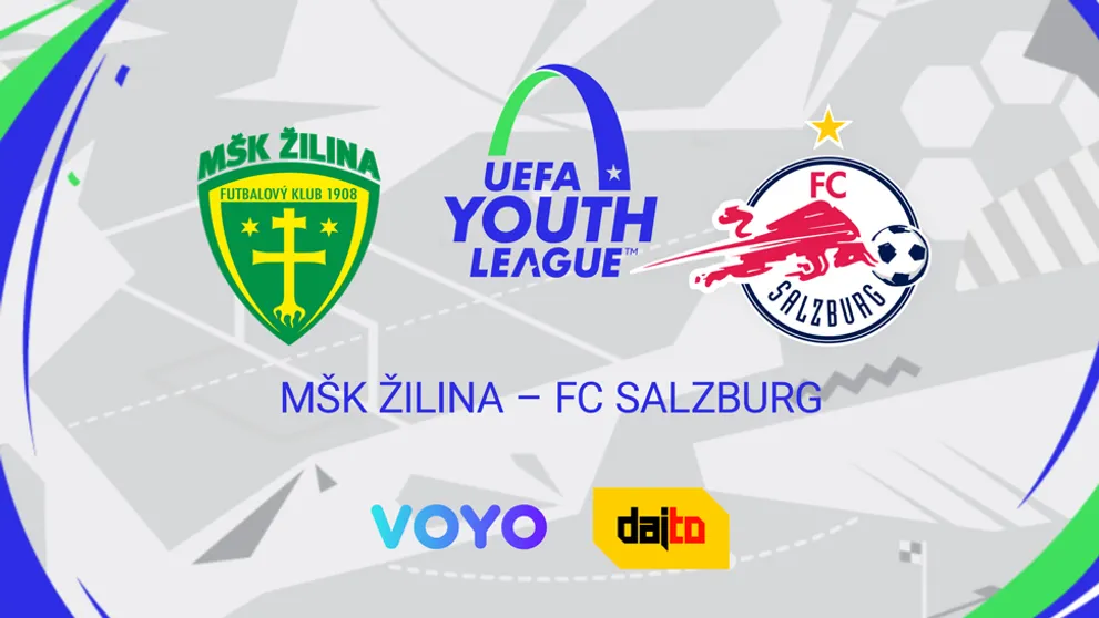 Osemfinále mládežníckej Ligy majstrov po historickom úspechu MŠK Žilina U19 naživo na DAJTO a VOYO