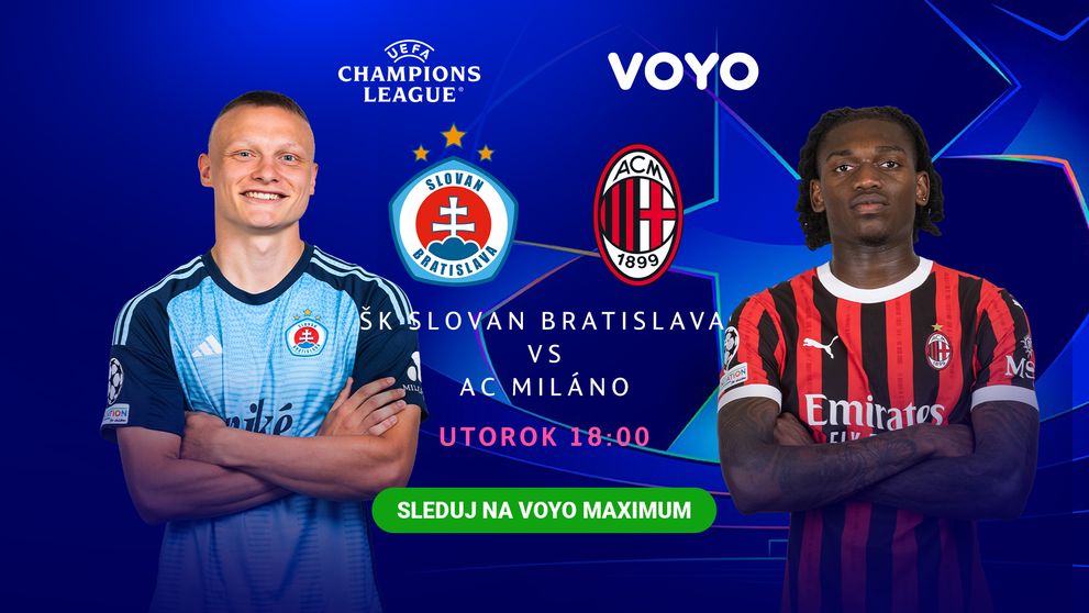 Slovan Bratislava proti ďalšiemu gigantovi aj na Voyo maximum, do Bratislavy pricestuje AC Miláno