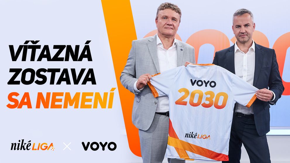 Najlepší slovenský futbal pokračuje na Voyo: Skupina Markíza a Niké liga predlžujú partnerstvo do roku 2030