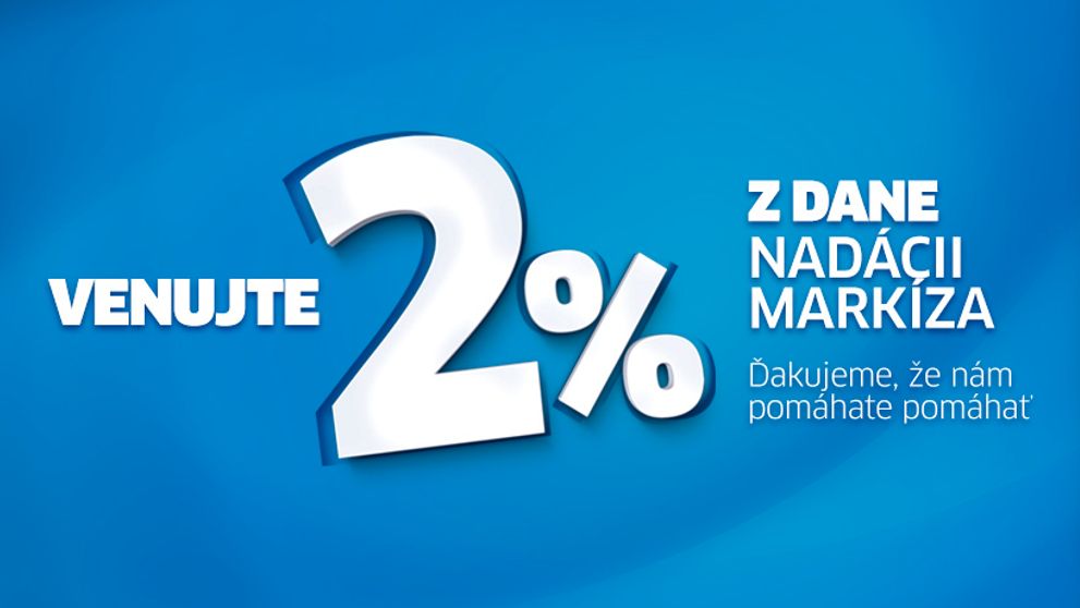 Venujte nám 2% dane aj v roku 2022