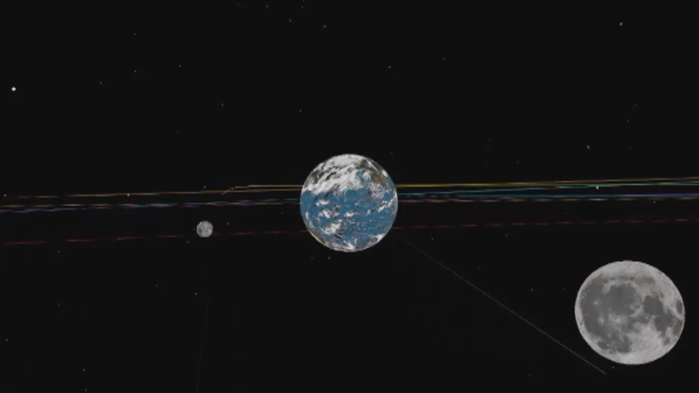 Medzi Zemou a Mesiacom preletel asteroid