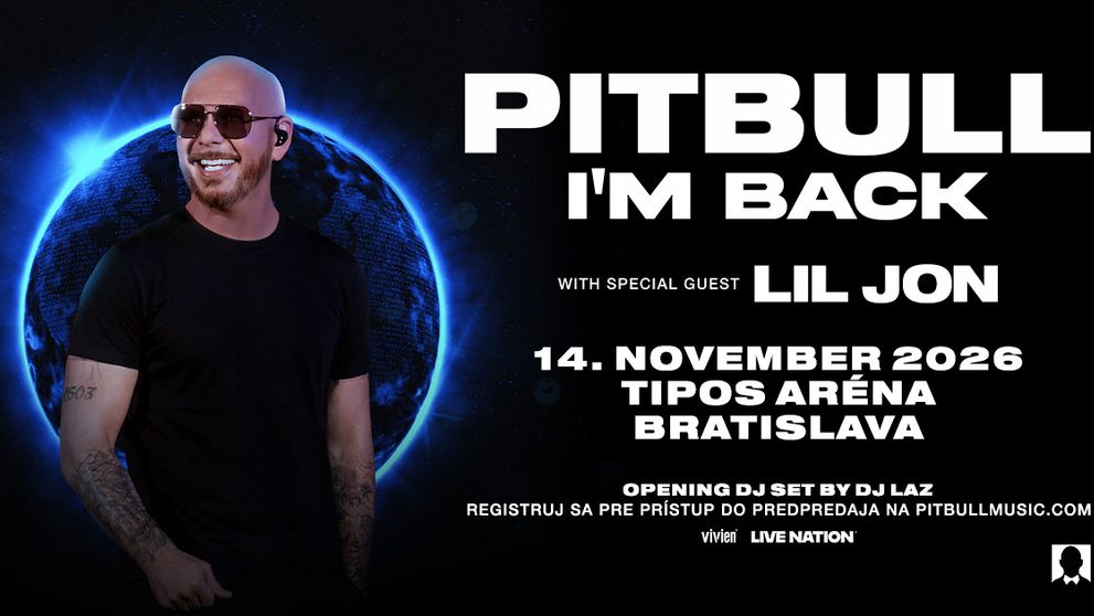 Pitbull rozširuje svoje európske turné a nevynechá ani Slovenko!