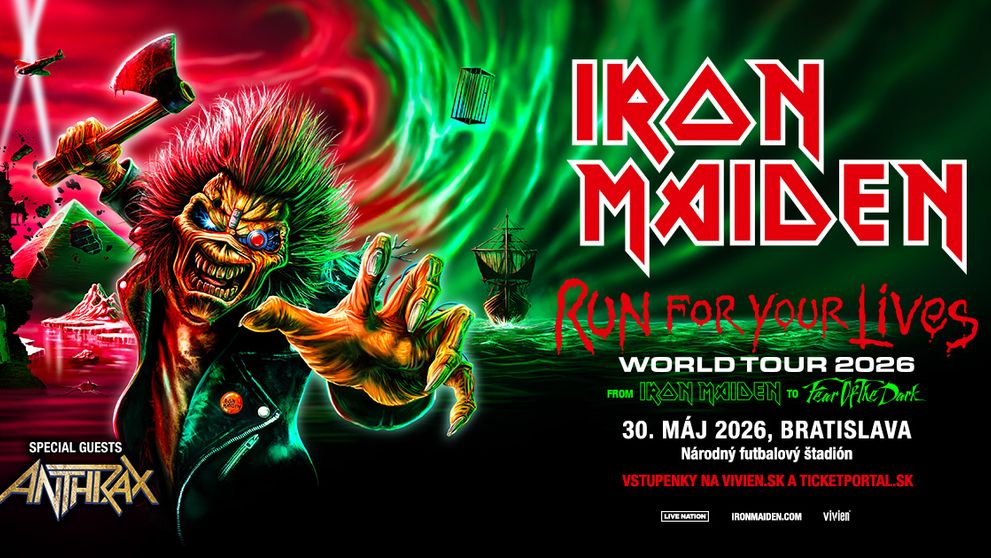 Metal bez kompromisov: Iron Maiden a Anthrax privezú do Bratislavy epickú štadiónovú show