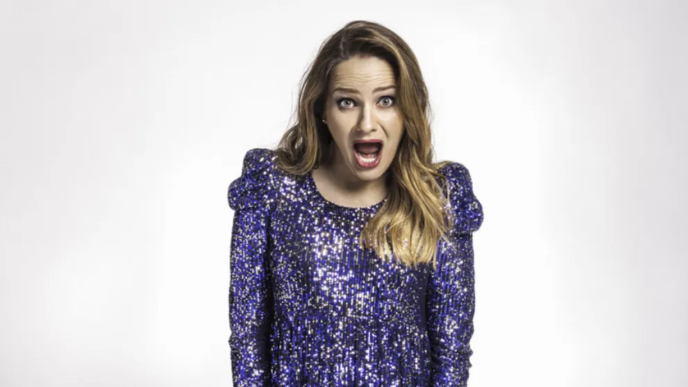 Zuzka Kubovčíková Šebová krátko po pôrode. Humor ju neopúšťa