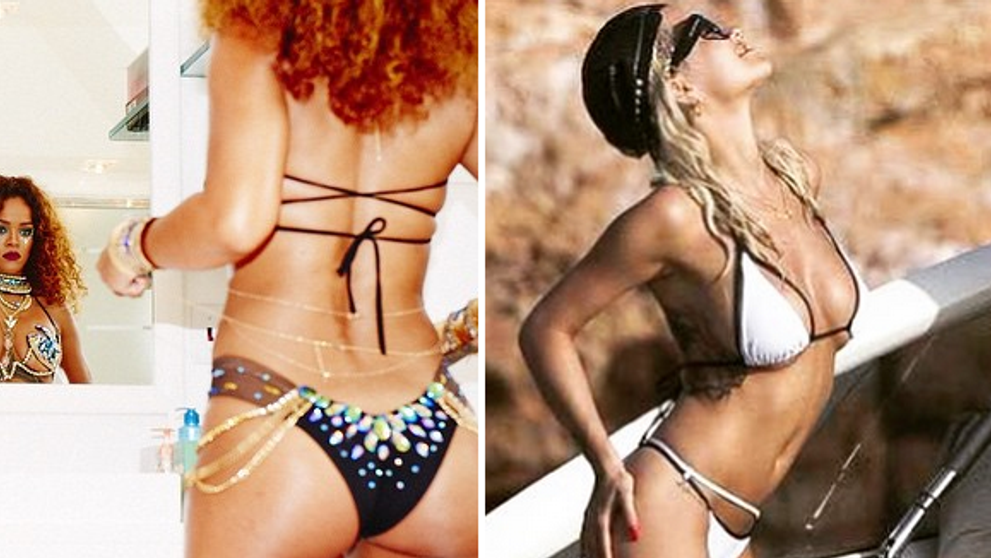 Rihanna a jej dvojníčka sa pretŕčali. Ktorá je lepšia?