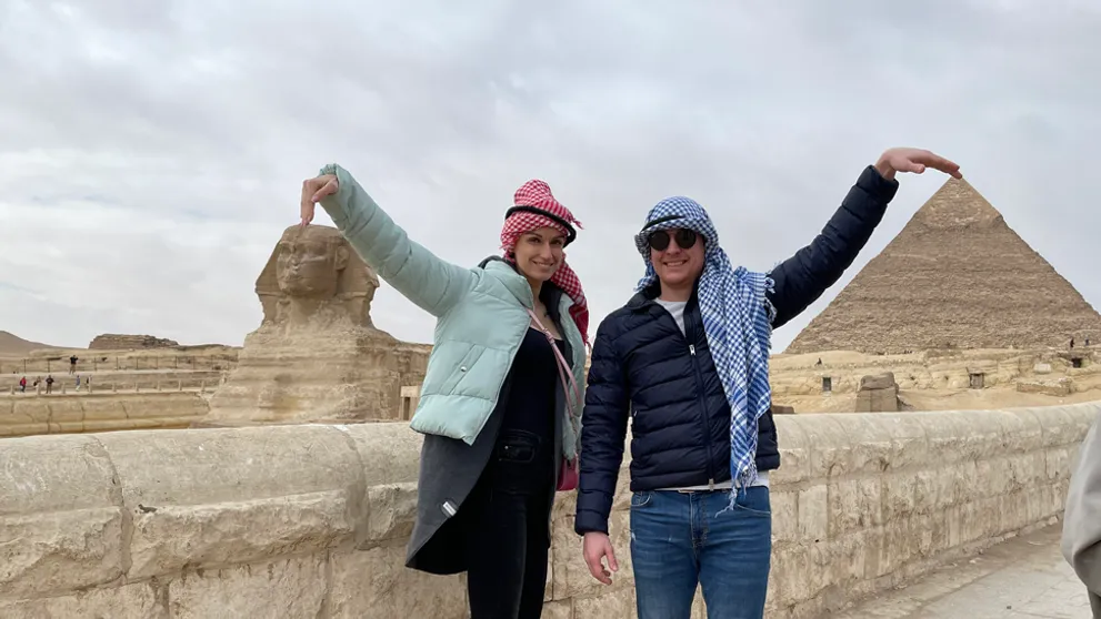 Nástrahy v Egypte: V pyramíde chytila Janka paniku, Martin zareagoval perfektne