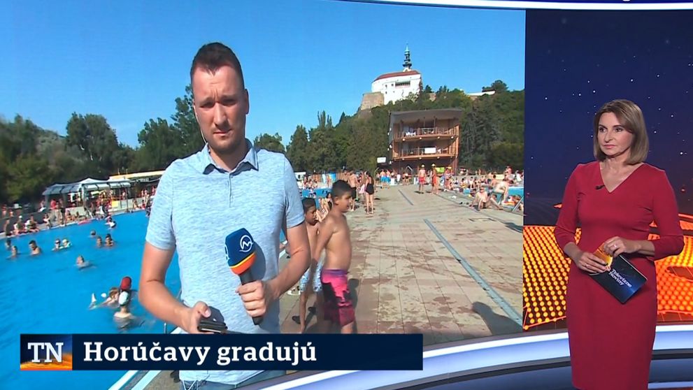 Horúčavy dali zabrať aj redaktorom. Jakub Takáč skolaboval v živom vysielaní