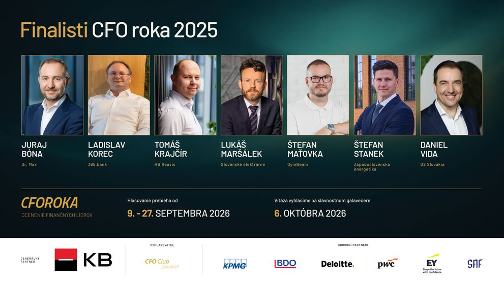 Máme profily finalistov ocenenia CFO roka 2025