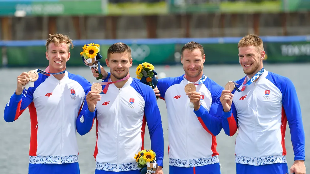 Slovenský štvorkajak vybojoval bronz. Naša výprava tak uzavrela medailový účet v Tokiu