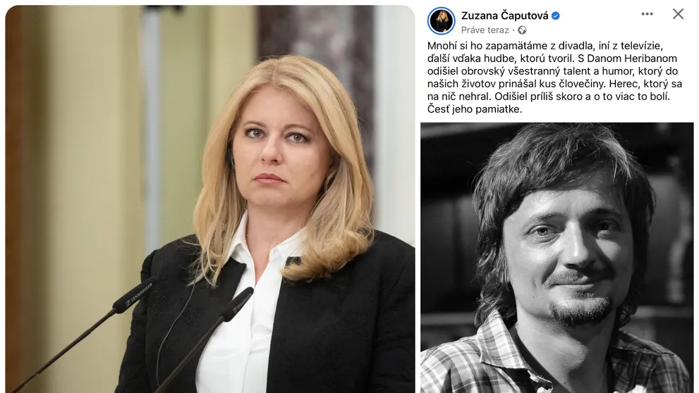 Na smrť Dana Heribana reaguje aj prezidentka Zuzana Čaputová