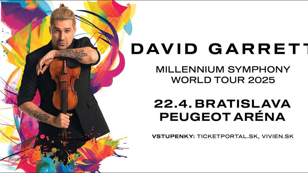 Fenomenálny David Garrett vystúpi v Bratislave