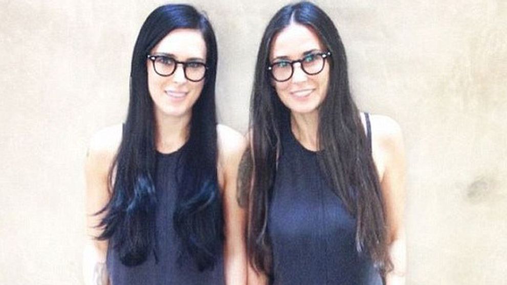 Ako dvojčatá! Demi Moore s o 26 rokov mladšou dcérou