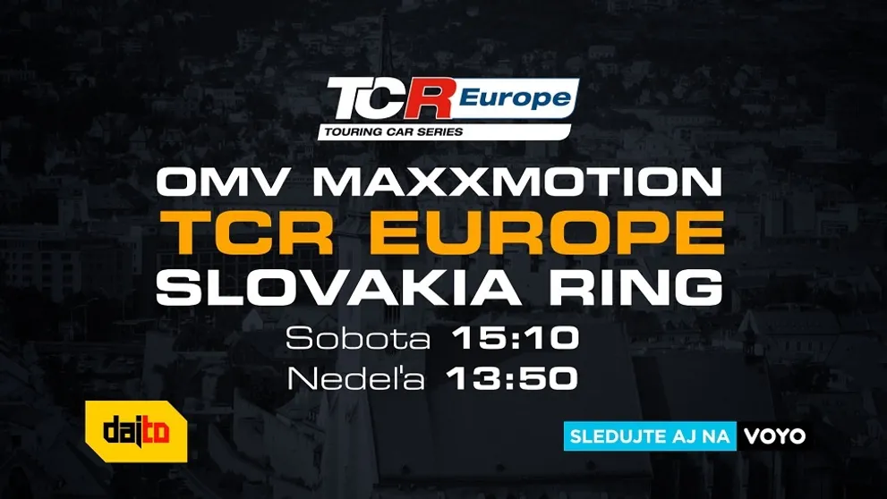 TV Dajto a VOYO prinesú naživo preteky seriálu TCR Europe, o víťazstvo zabojuje aj Maťo Homola