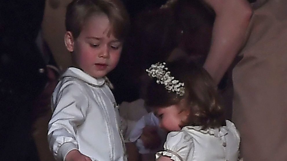 Princezná Charlotte a princ George na svadbe. Tí sú ale rozkošní