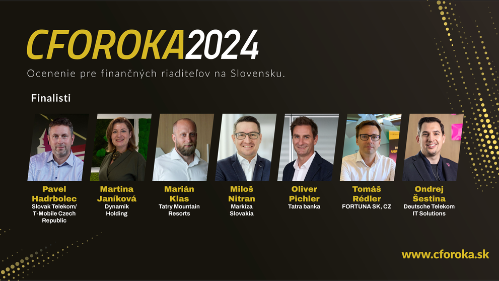 Kto sa stane najlepším finančným lídrom Slovenska? Začína sa verejné hlasovanie CFO roka 2024