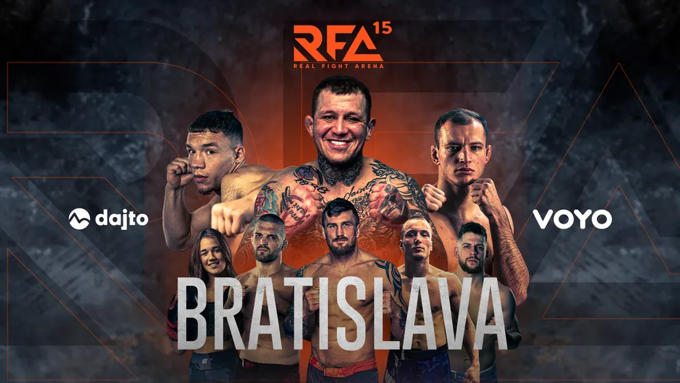 RFA sa vracia do Bratislavy. Atraktívny galavečer s titulovým zápasom uvidia naživo diváci na Voyo a Dajto